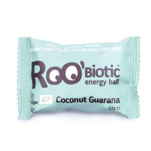 ROOBALL PROBIOTIC COCONUT & GUARANA RAW ORGANIC ENERGY BALL